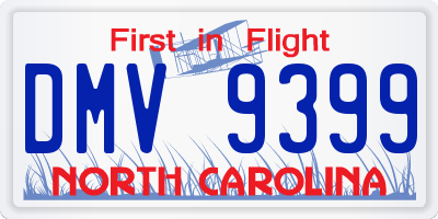 NC license plate DMV9399