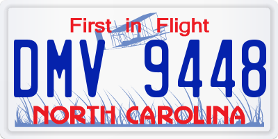 NC license plate DMV9448