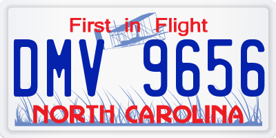 NC license plate DMV9656