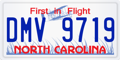 NC license plate DMV9719