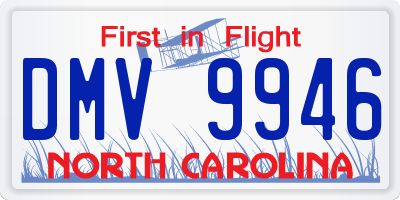 NC license plate DMV9946