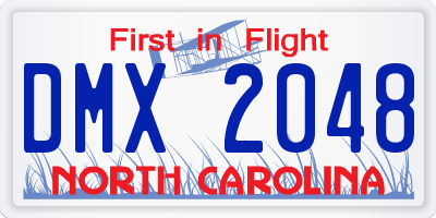 NC license plate DMX2048