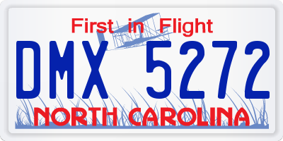 NC license plate DMX5272