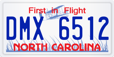 NC license plate DMX6512