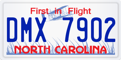NC license plate DMX7902