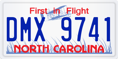 NC license plate DMX9741