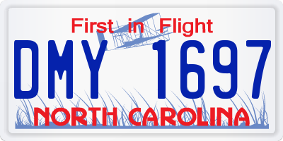 NC license plate DMY1697