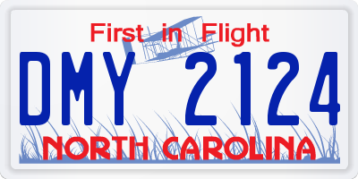 NC license plate DMY2124