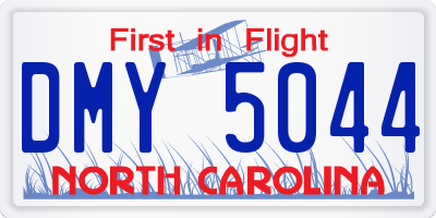 NC license plate DMY5044