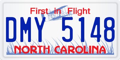 NC license plate DMY5148