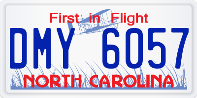 NC license plate DMY6057