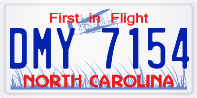 NC license plate DMY7154