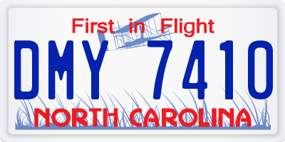NC license plate DMY7410