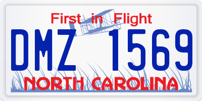 NC license plate DMZ1569