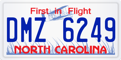 NC license plate DMZ6249