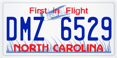 NC license plate DMZ6529