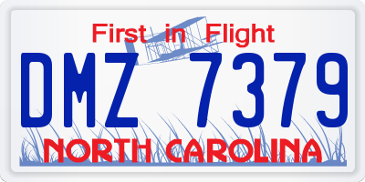 NC license plate DMZ7379