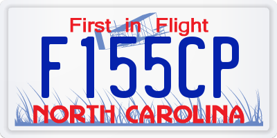 NC license plate F155CP
