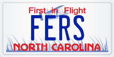 NC license plate FERS