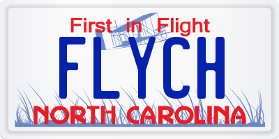 NC license plate FLYCH