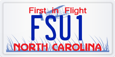 NC license plate FSU1