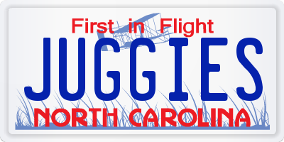 NC license plate JUGGIES