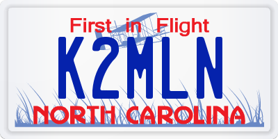 NC license plate K2MLN