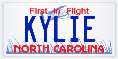 NC license plate KYLIE