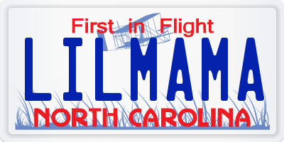 NC license plate LILMAMA