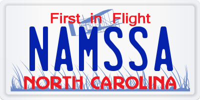 NC license plate NAMSSA