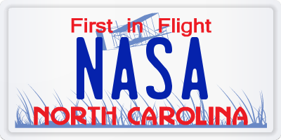 NC license plate NASA