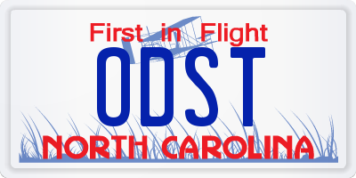 NC license plate ODST