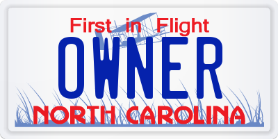 NC license plate OWNER