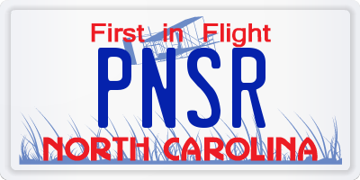 NC license plate PNSR