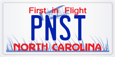 NC license plate PNST