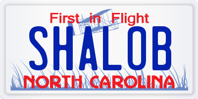 NC license plate SHALOB