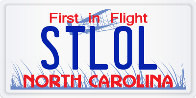 NC license plate STLOL