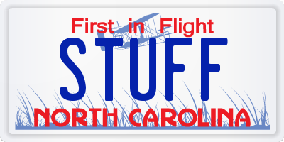 NC license plate STUFF