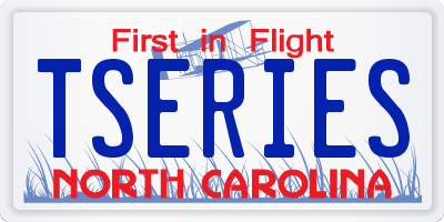 NC license plate TSERIES