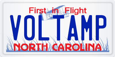 NC license plate V0LTAMP