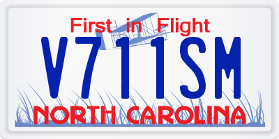 NC license plate V711SM