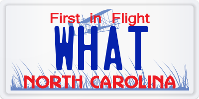 NC license plate WHAT