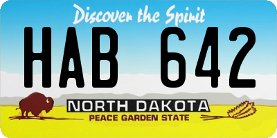 ND license plate HAB642