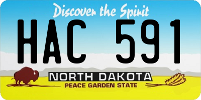 ND license plate HAC591