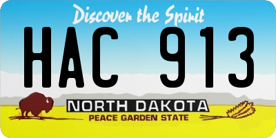 ND license plate HAC913