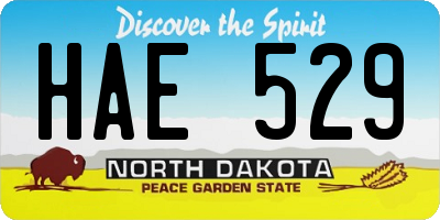 ND license plate HAE529