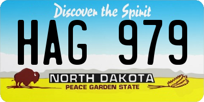 ND license plate HAG979