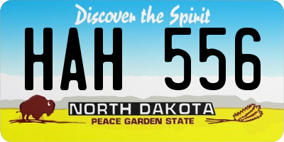 ND license plate HAH556