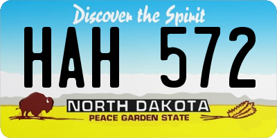 ND license plate HAH572