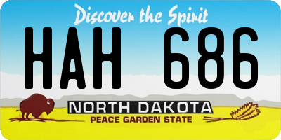 ND license plate HAH686